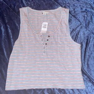 American Eagle Henley Tank Top